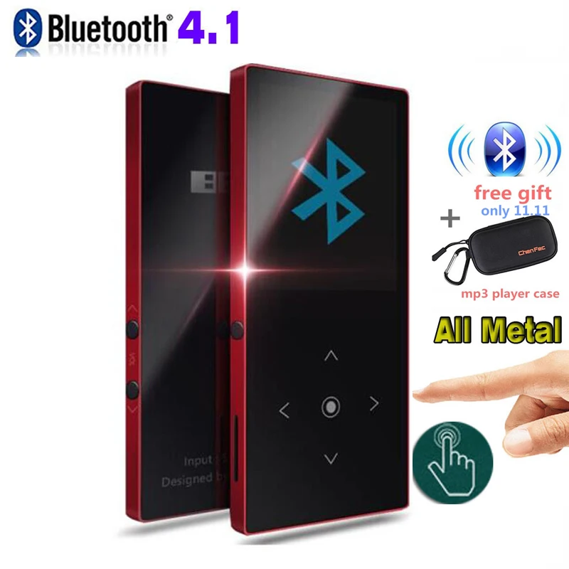 BENJIE K8 ультратонкий Bluetooth MP4 плеер с сенсорной кнопкой 8 гб музыкальный 1 дюймовый