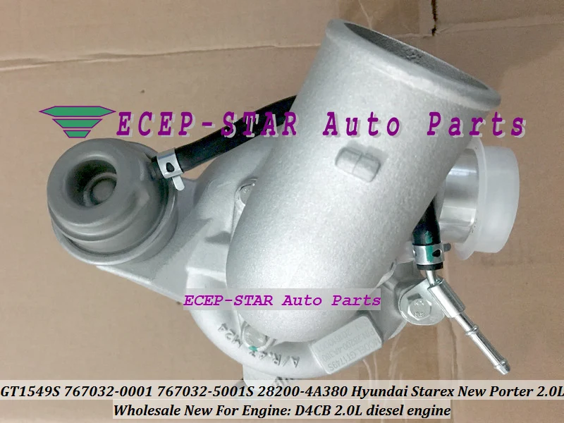 Турбокомпрессор Turbo GT1549S 767032 0001 5001S 28200 4A380 282004A380 для Hyundai Starex New Porter 2007 D4CB л|turbocharger