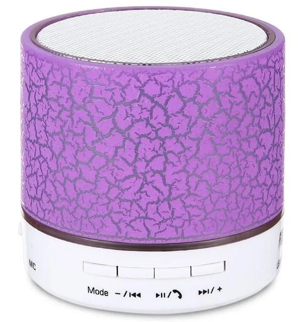 purple Светодиодный мини музыкальный плеер TF карта USB громкий динамик s динамик беспроводной Bluetooth динамик A9 с микрофоном для телефона psp ноутбука Handfree вызов - Цвет: purple
