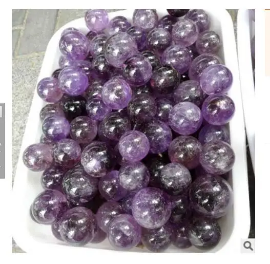 

1/2lb Natural AMETRINE Crystal ball Amethyst &Citrine Quartz Sphere GEM 8-11PCS