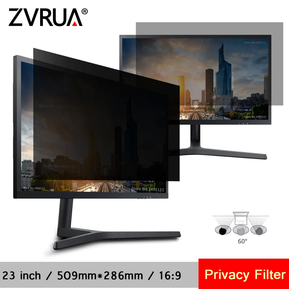 

23 inch (509mm*286mm) Privacy Filter Anti-Glare LCD Screen Protective film For 16:9 Widescreen Computer Notebook PC Monitors