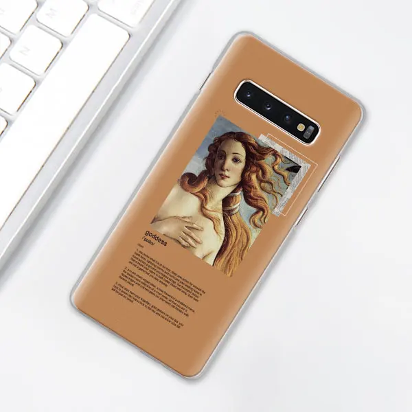 005 Художественный эстетический Ван Гог Мона Лиза чехол для телефона для samsung Galaxy S10e S10 Plus S7 S8 S9 Plus Note 8 9 M10 M20 M30 жесткий чехол - Цвет: 005