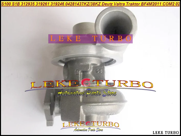 Turbo S100 S1B 312935 319261 319246 319247 04281437KZ 04281438KZ Турбокомпрессор Deutz Valtra трактор BF4M2011 COM2 3.11L