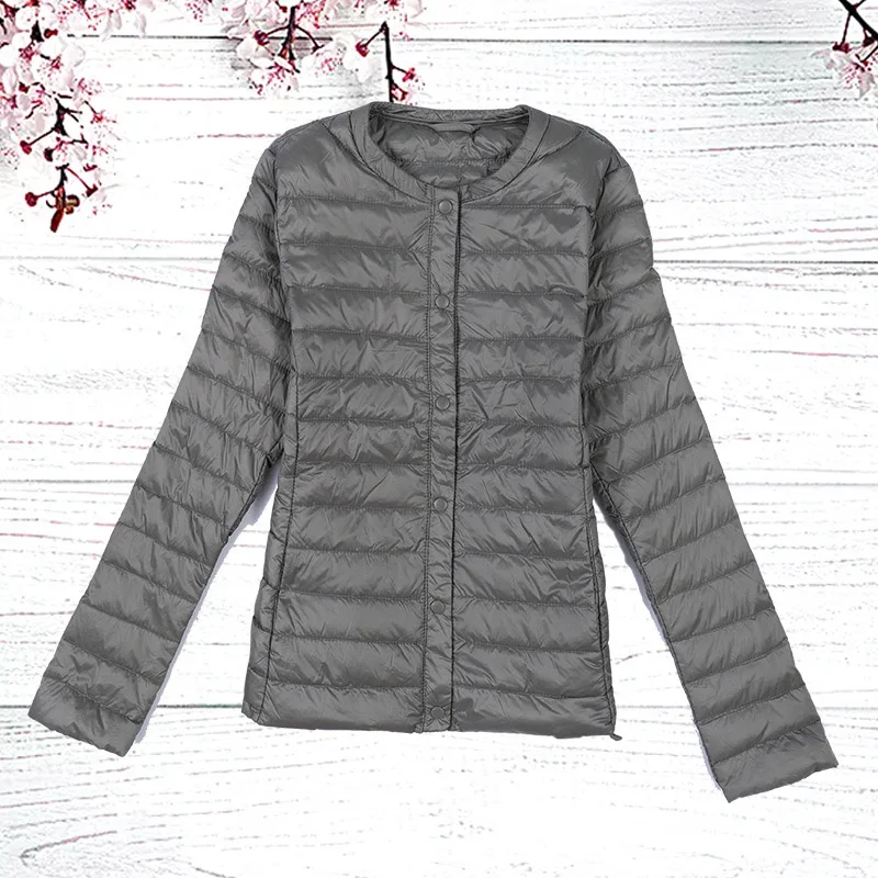 S~3XL 2018 New Autumn Winter Women Duck Downs Jacket Slim Parkas Ladies Coat Short O-Neck Plus Size Ultra Light Outerwear LJ0317 | Женская
