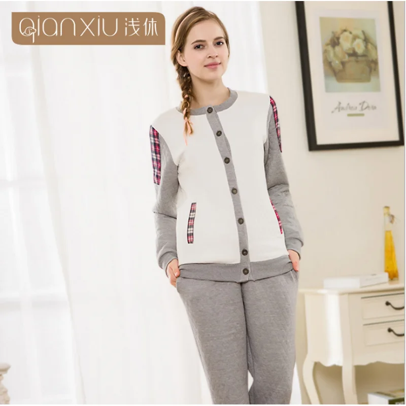 2019 весенний бренд Домашняя одежда пары британский стиль пижамные комплекты