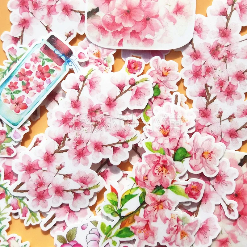21 шт./упак. наклейки для украшения цветов вишни DIY планировщик скрапбукинга