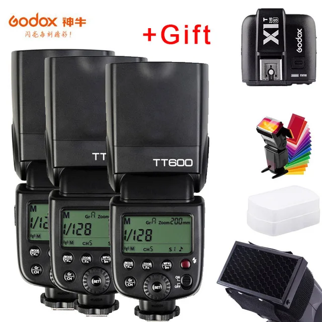 Беспроводная вспышка Godox TT600s для камеры Speedlite 2 4G Master Slave X1T-S триггер HSS TTL Sony a6000 a7 II