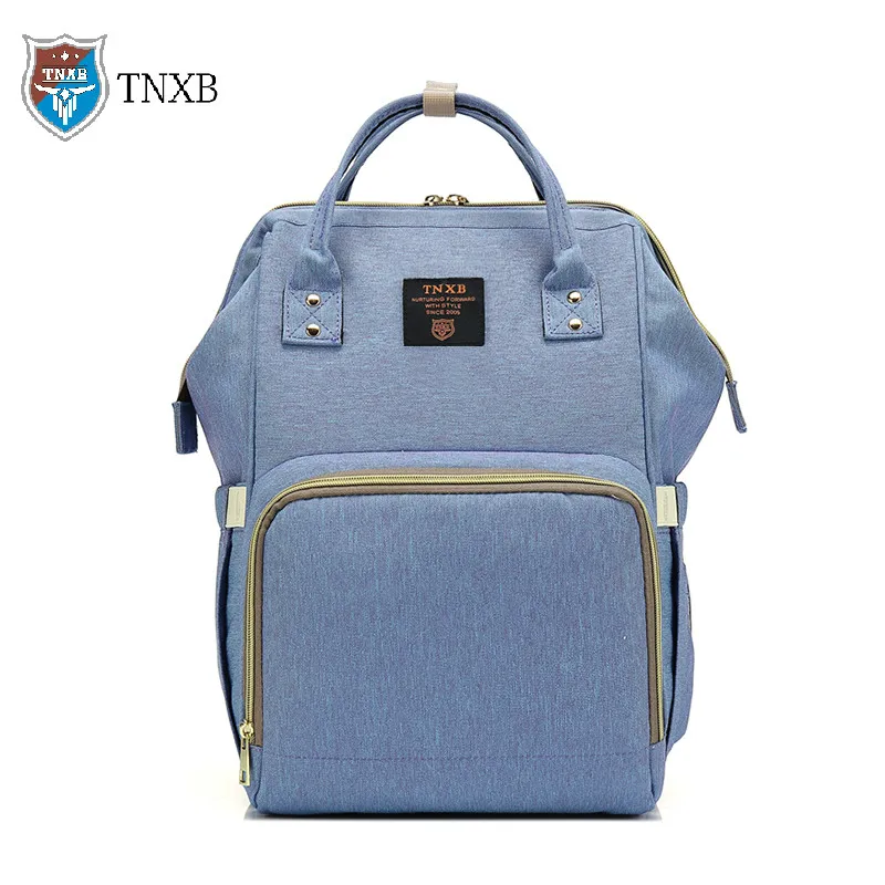 blue Большой ёмкость многоцелевой Пеленки сумки Мумия Bolsa средства ухода за кожей для будущих мам кормящих полиэстер водонепроница - Цвет: blue