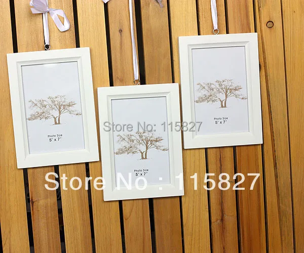 Деревянная фоторамка с деревянной вешалкой 3 шт набор рамка Милая домашняя белый