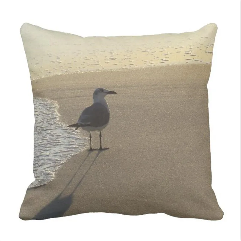 Чехол на подушку Seagul в полете с синим небом и белым облаком|pillow case|throw pillow casescase |