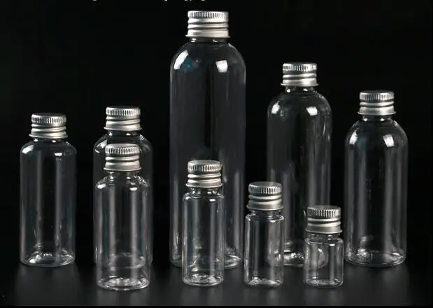 5 шт./лот 5ML-100 мл пластиковая бутылка с алюминиевой крышкой косметический