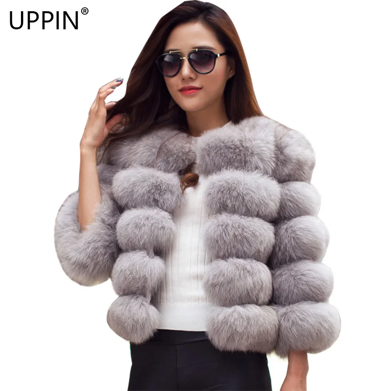 UPPIN пальто женское большой Размеры Для женщин 2018 Новинка зимы модные розовые из