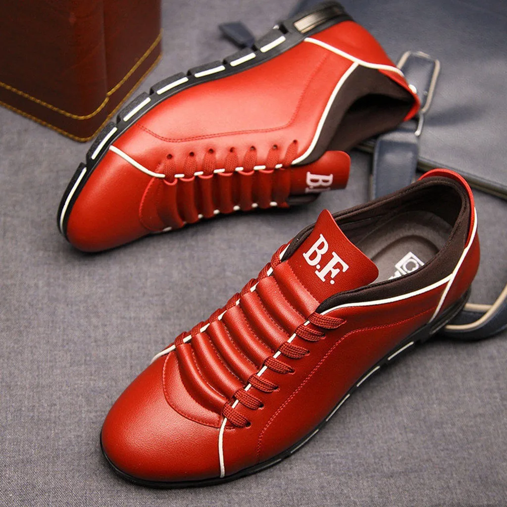 YOUYEDIAN Men Fashion Flat Round Toe Casual Shoes Solid Leather Business men shoes summer leather breathable#E5 | Обувь