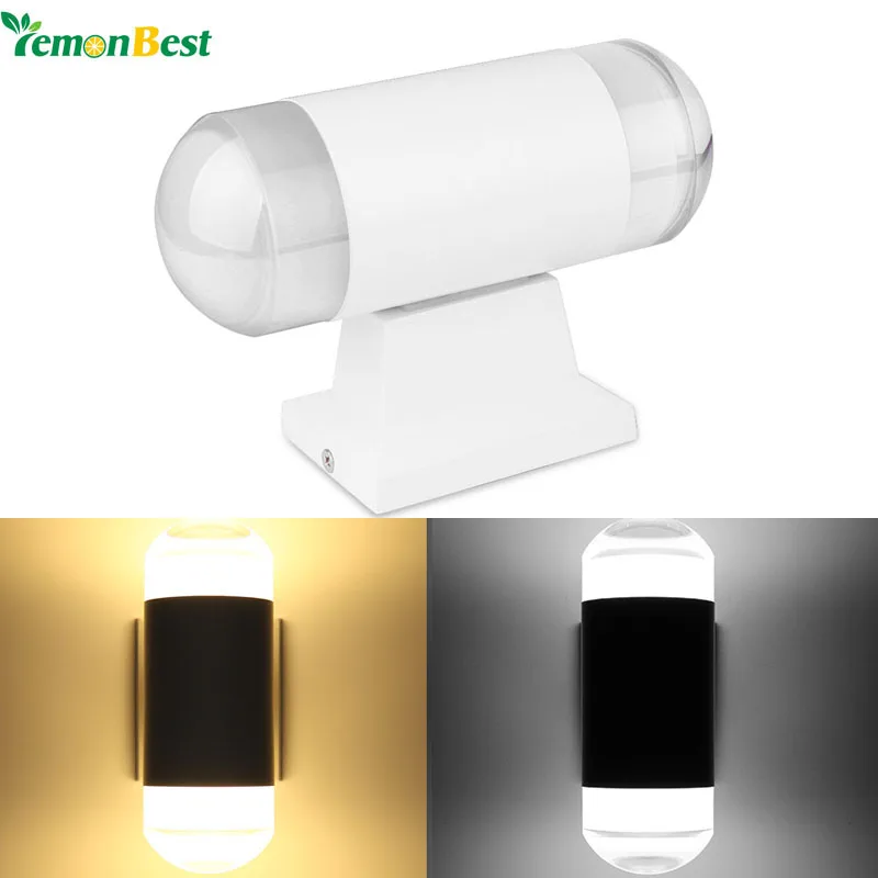 Вверх-вниз светодиодный ная настенная лампа с двумя цилиндрическими головками 10