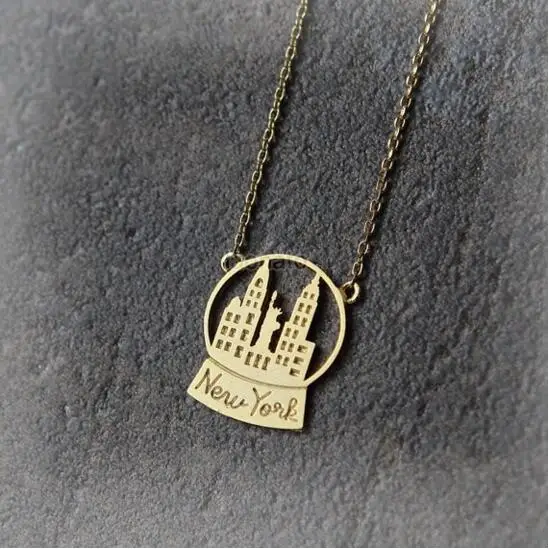 Ожерелье с маргаритками простой дизайн Красивое золотое ожерелье в американском