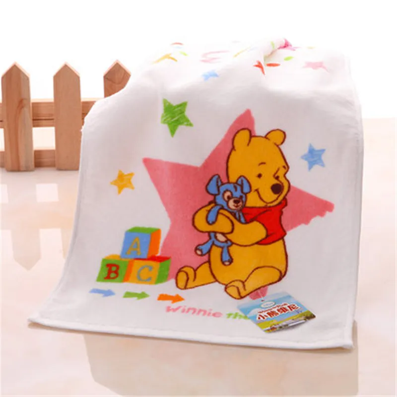 Розовое полотенце для лица Disney Minnie Mickey 25x50 см 100% хлопок абсорбирующее детское