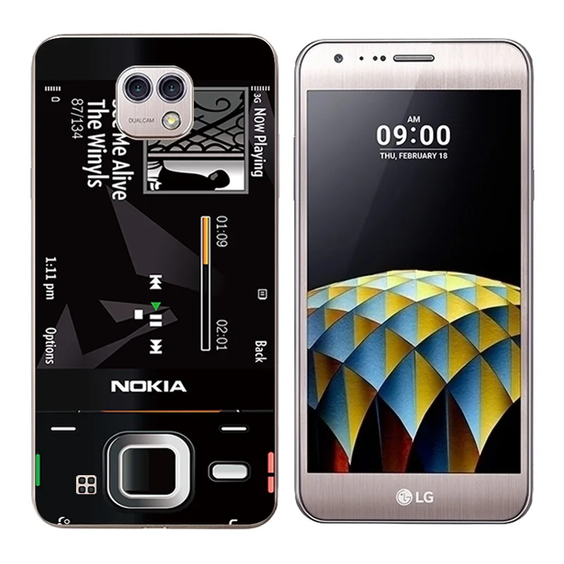Чехол для LG X Cam K580 5 2 дюйма чехол силиконовый с принтом мягкий TPU мобильный телефон