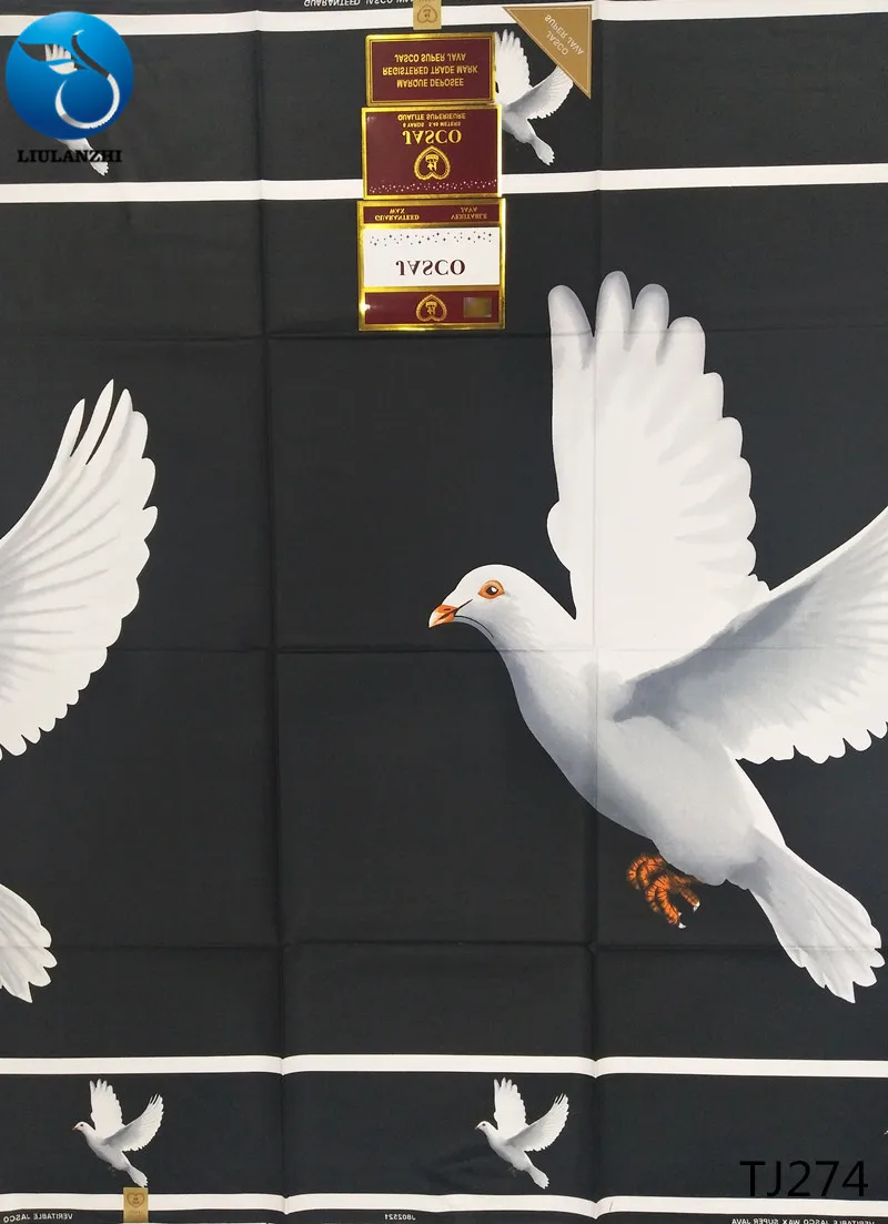 

LIULANZHI ankara prints wax fabric 100% cotton real wax block fabric 6yards/piece Bird design TJ261-278