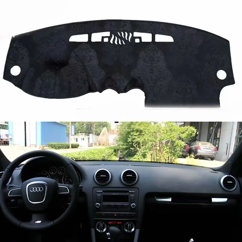 Для Audi A3 S3 2003 2012 фланелевый Dashmat приборной панели покрывает Dash колодки коврик в