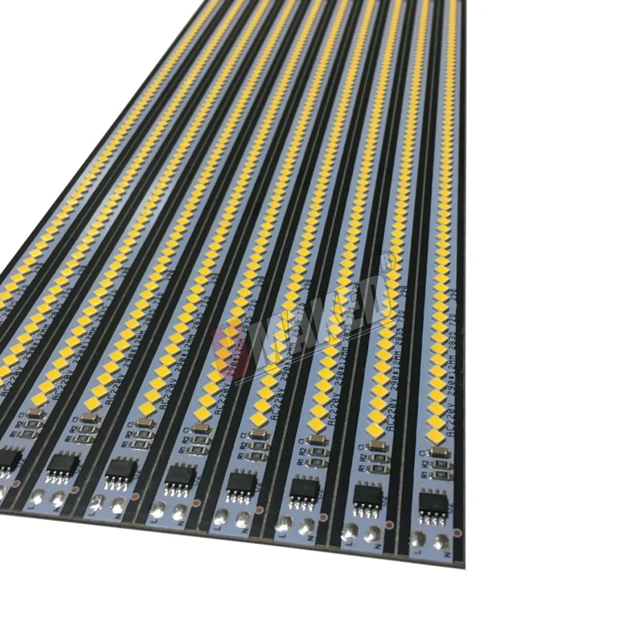 220Vac 2835SMD 30 см 7 Вт 72 светодиодный s теплый белый/холодный белый Диммируемый яркий светодиодный светильник для бара витрина с жесткой полосой светодиодный светильник для шкафа