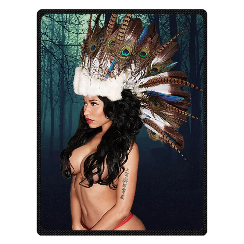 Лидер продаж супермягкое Флисовое одеяло с рисунком Nicki Minaj детское зимнее летнее