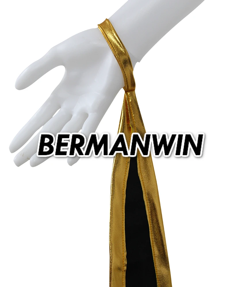 BERMANWIN Высокое качество X-men Сторм костюм черный золотой блестящий супергерой костюм с накидкой Хэллоуин Косплей Костюм
