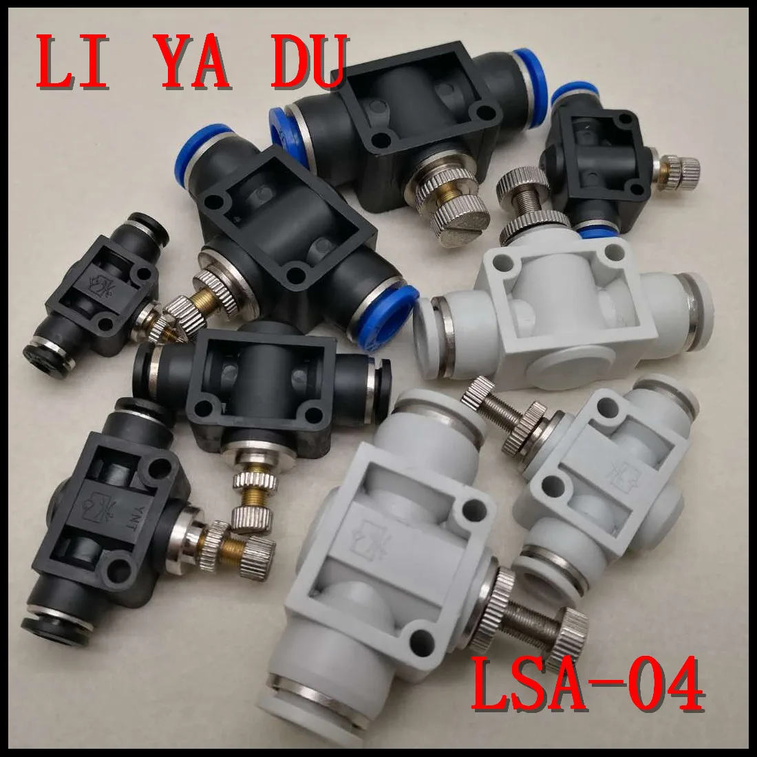 

100PCS/LOT LSA-04 Pneumatic Components Trachea Quick Coupler Throttle Valves Pipe Type Throttle Valves LSA4