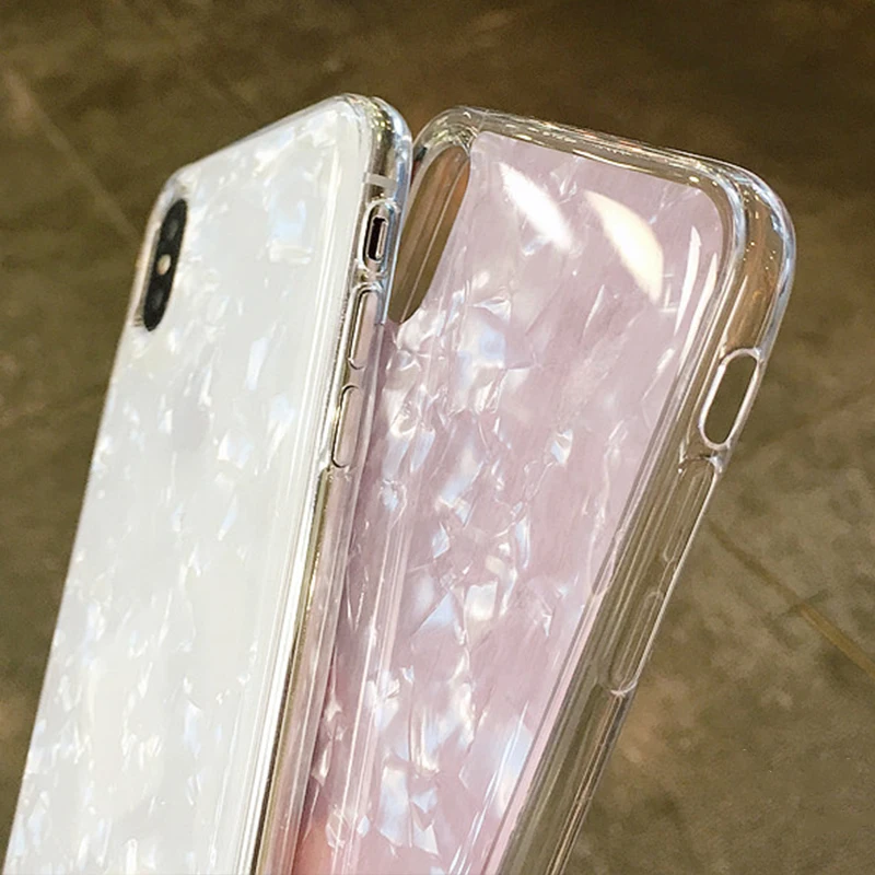 Чехол на корпус телефона Kerzzil Bling Conch для iPhone 8 Plus чехол 6 6s 7 X Модный мягкий из