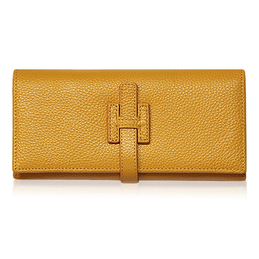 GENMEO Genuine Leather Wallets Women Clutch Money Bag Sexy Female Wallet Ladies Coin Purse with Card Holder Bolsa | Багаж и сумки