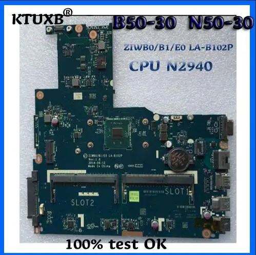 Материнская плата ZIWB0/B1/E0 для Lenovo LA B102P B50 30 материнская ноутбука (без отпечатка