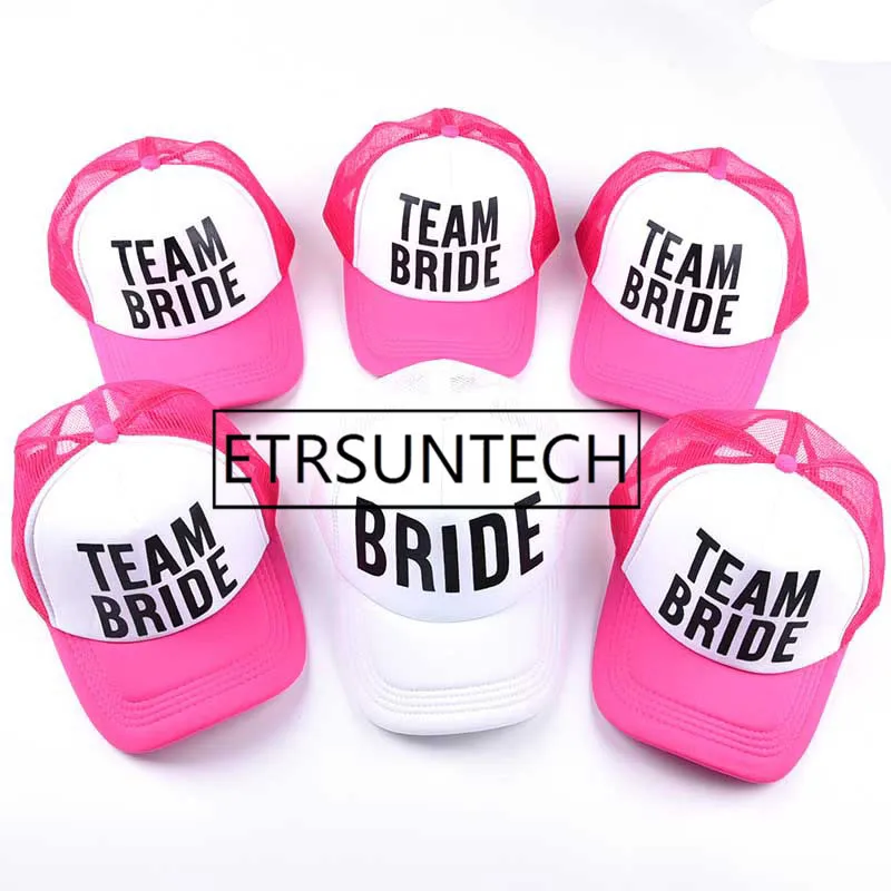 

200pcs wedding favor bridesmaid gift hat Team Bride Drinking Team Groom Baseball cap Bachelor party gift for guest