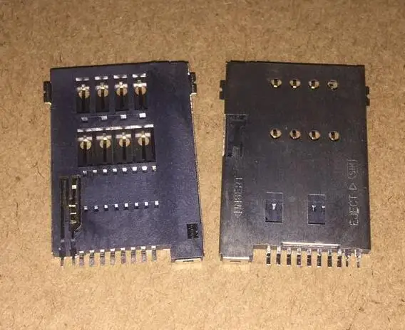 10 шт. 8 + 2P контактов слот для Sim-карты держатель гнезда 2 ZJ | Электронные компоненты