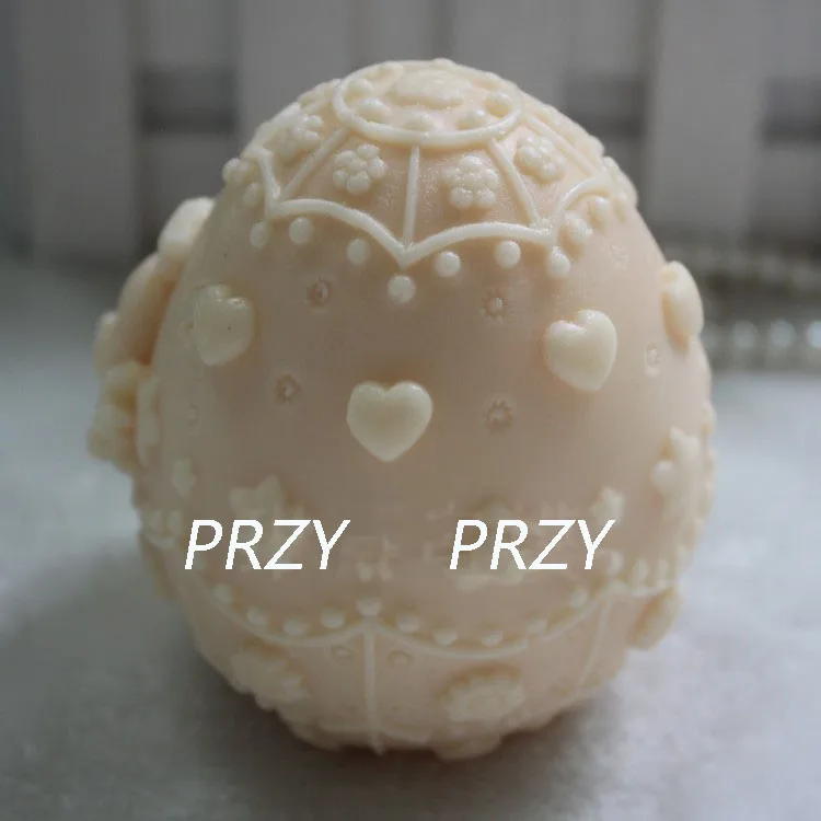 Сделай Сам 3D яйца кролик Пасхальный ручная работа силиконовое мыло свеча торт