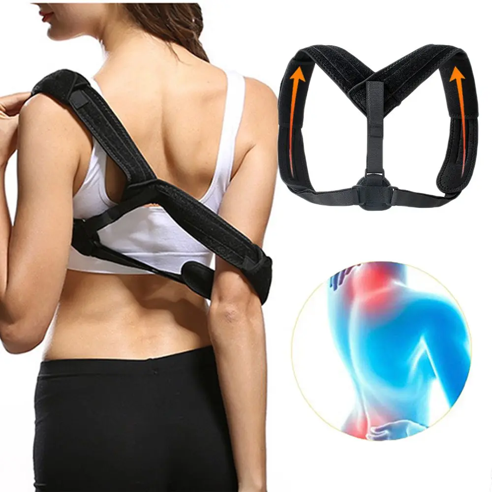 Adjustable Back Posture Corrector Prevent Slouching Relieve Pain Posture Straps Clavicle Support Brace Drop Shipping Top Unisex