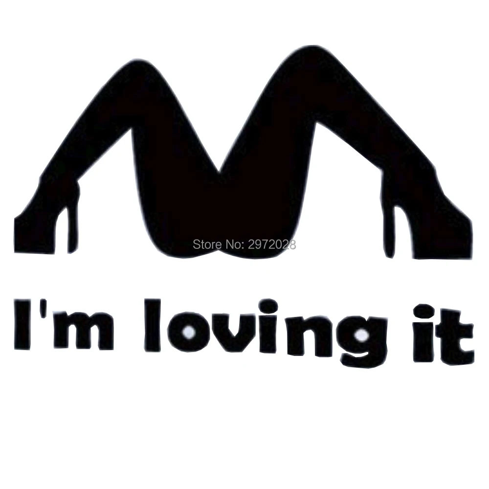 

10 x Funny Sexy Lady I'm Loving It Reflective Creative Auto Decal Cartoon Car Sticker Bumper Body Decal Creative Pattern Vinyl
