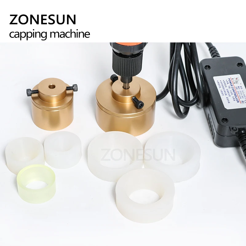 ZONESUN 10-50 мм большая скорость вращения Регулируемая укупорочная машина ручной
