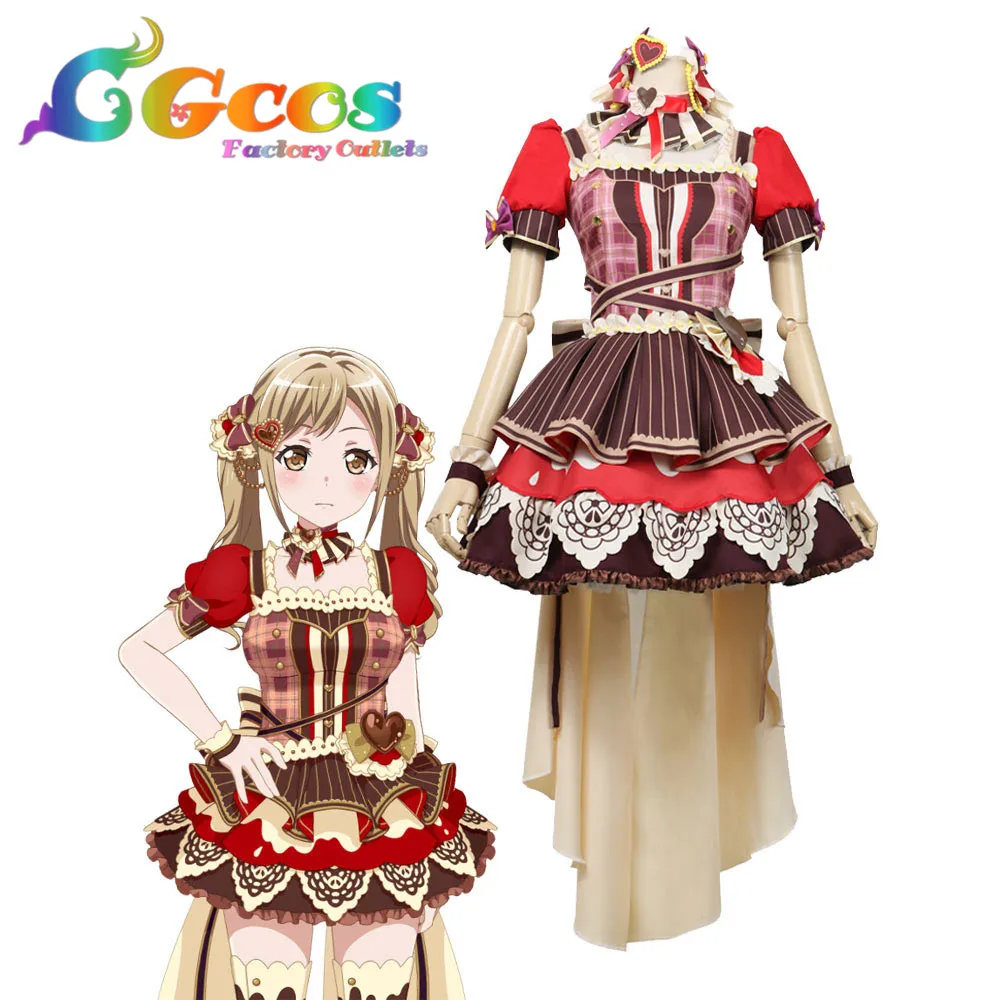 CGCOS Бесплатная доставка Косплэй костюм Bang Dream! Dustabata Happy Valentine Ichigaya Arisa костюмы на