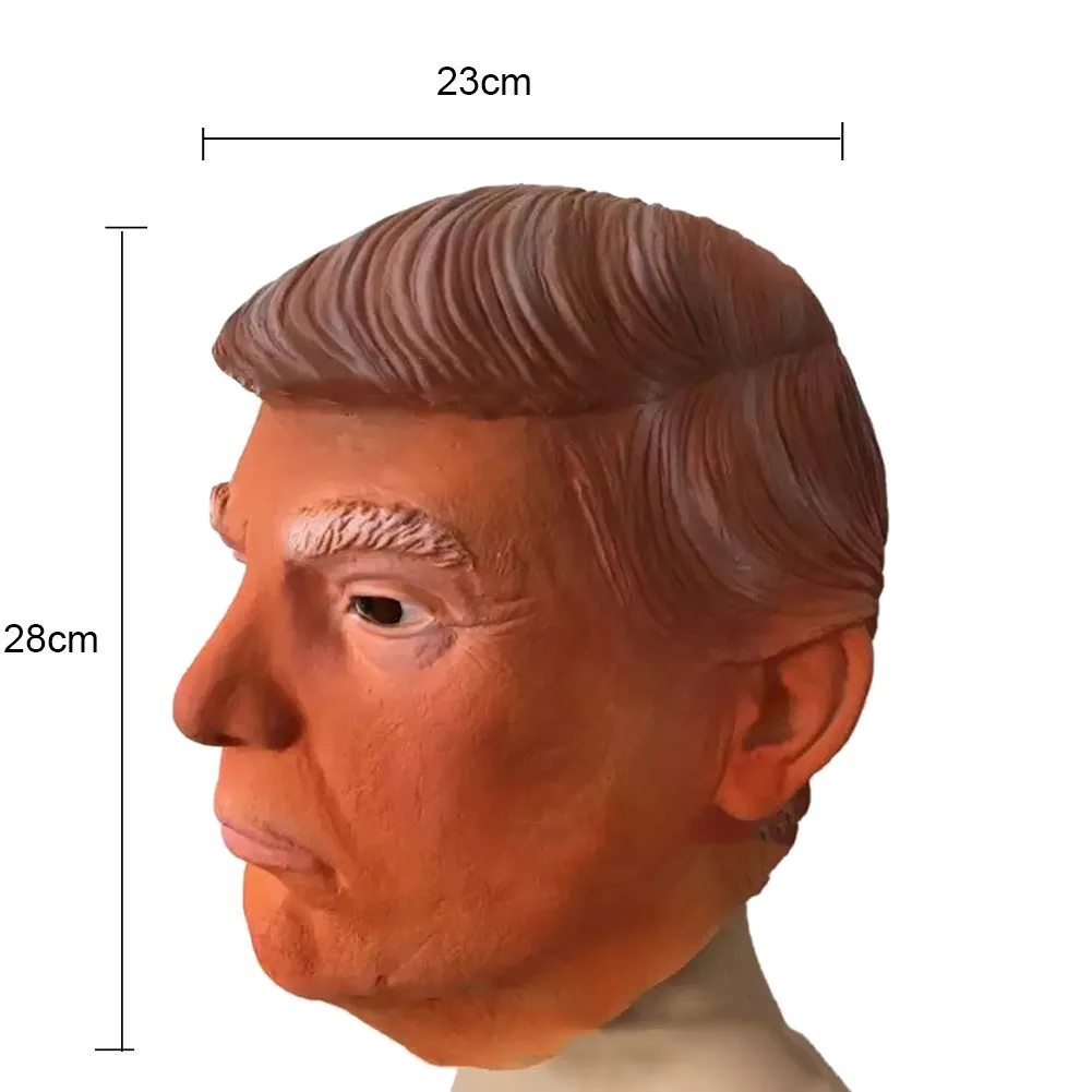 Маска Из Латекса для Хэллоуина 1 шт. маска Дональда Трамп Президентский костюм
