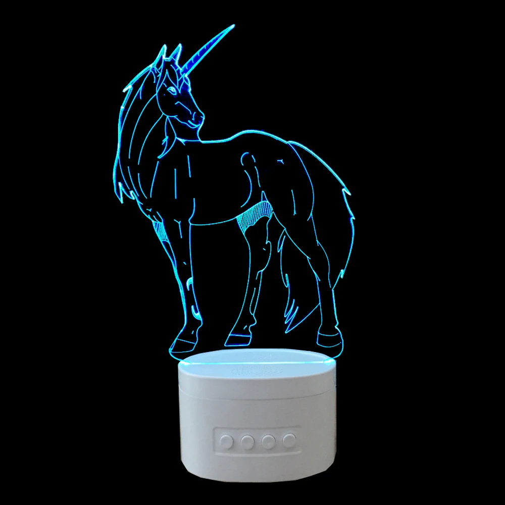 3D фонари Bluetooth колонки музыка Светодиодные ночные светильники Домашнее