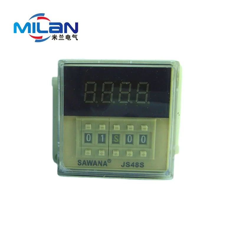 Цифровой дисплей реле времени таймер задержки 1 шт. JS48S 1Z DH48S 1Z|relay power|power on delaytime relay