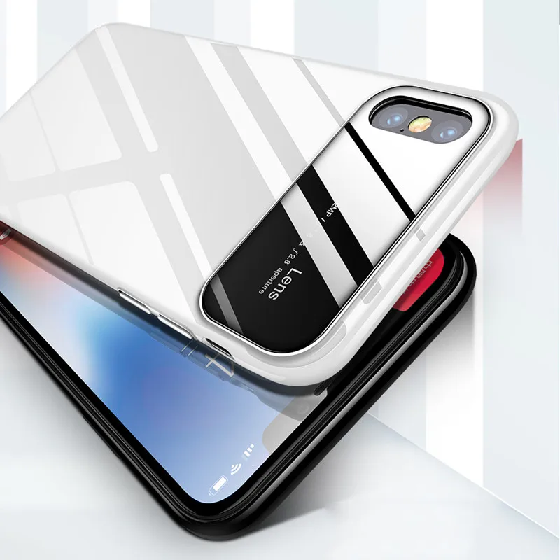 Роскошный ультратонкий светильник Пластик бампер чехол для iPhone XS Max X 8P 7 8 7