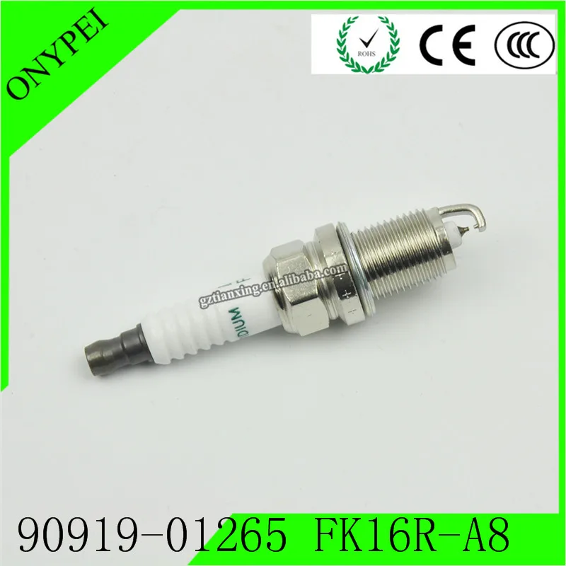 4 шт. 90919-01265 FK16R-A8 3485 двойной иридиевая Свеча зажигания для Toyota Prius C 1.5L от 12 до 19 лет, 9091901265 FK16RA8 90919 01265 FK16R A8