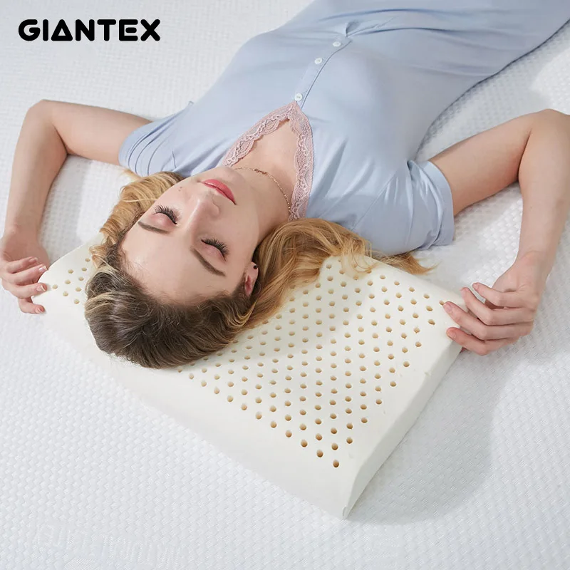 Ортопедическая подушка для сна GIANTEX из латекса массажа шеи с эффектом памяти