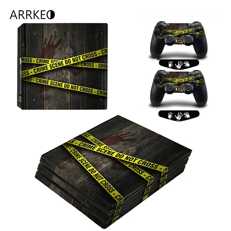 ARRKEO не перекрещивающийся виниловый чехол наклейка для PS4 Pro Sony PlayStation 4 консоль 2