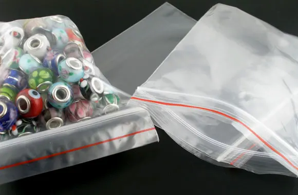 DoreenBeads 500 прозрачные пластиковые пакеты с застежкой-молнией (Общая площадь: 5 см x 4 см) 6 см x 5 см (2 38 дюйма x2 дюйма)(B03100), yiwu (art.: 65dd18ae) - 65dd18ae