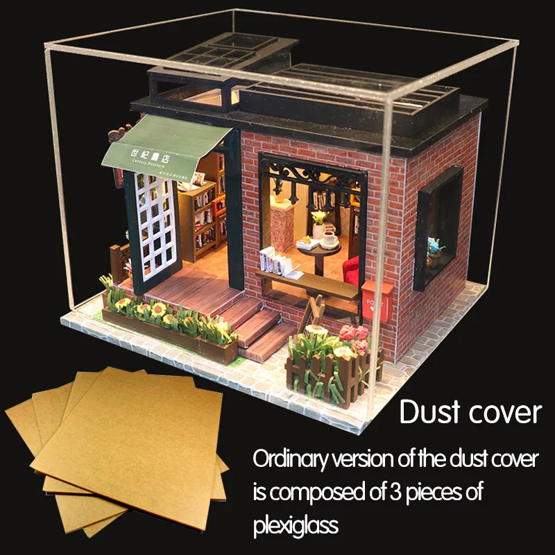 Кукольный домик с мебелью миниатюрные деревянные миниатюры сделай сам вековой