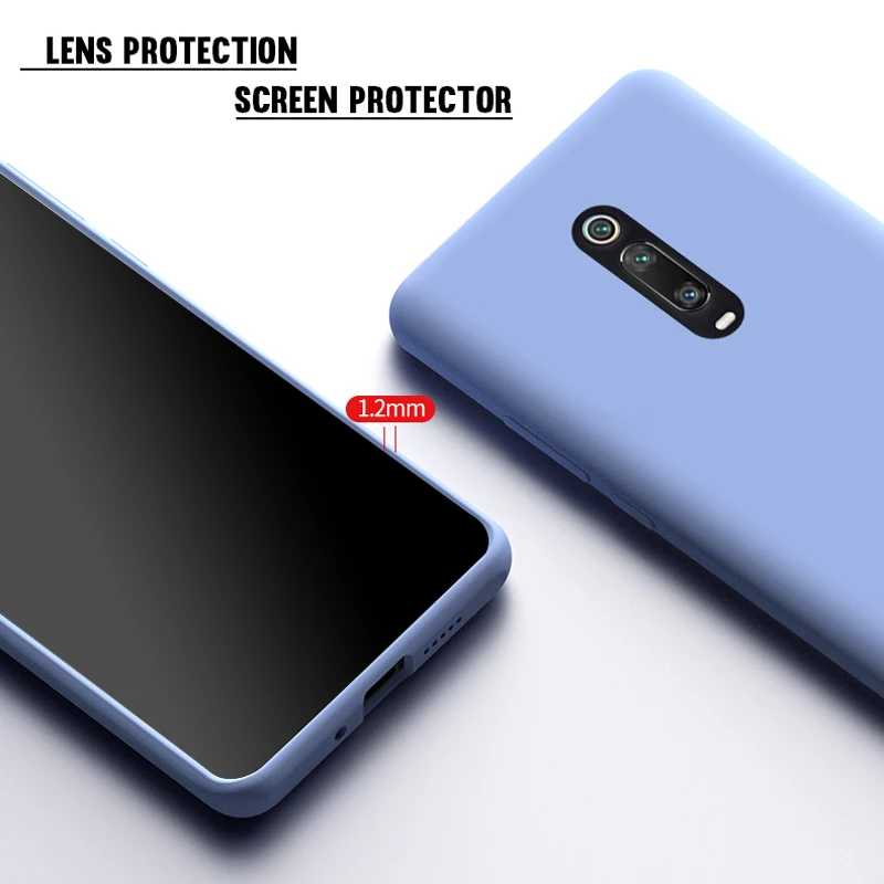 Чехол для телефона mi 9 T Pro Red k20 Liquid Silicone Мягкий силиконовый чехол с мягкой задней