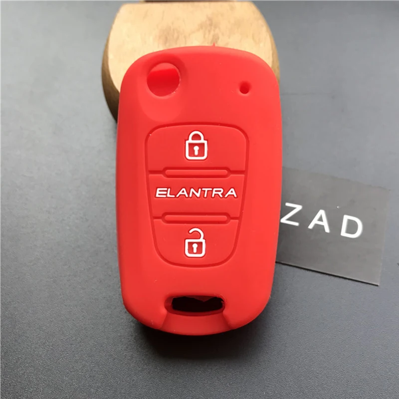 ZAD силиконовый резиновый чехол для ключа автомобиля держатель набор hyundai Elantra 3