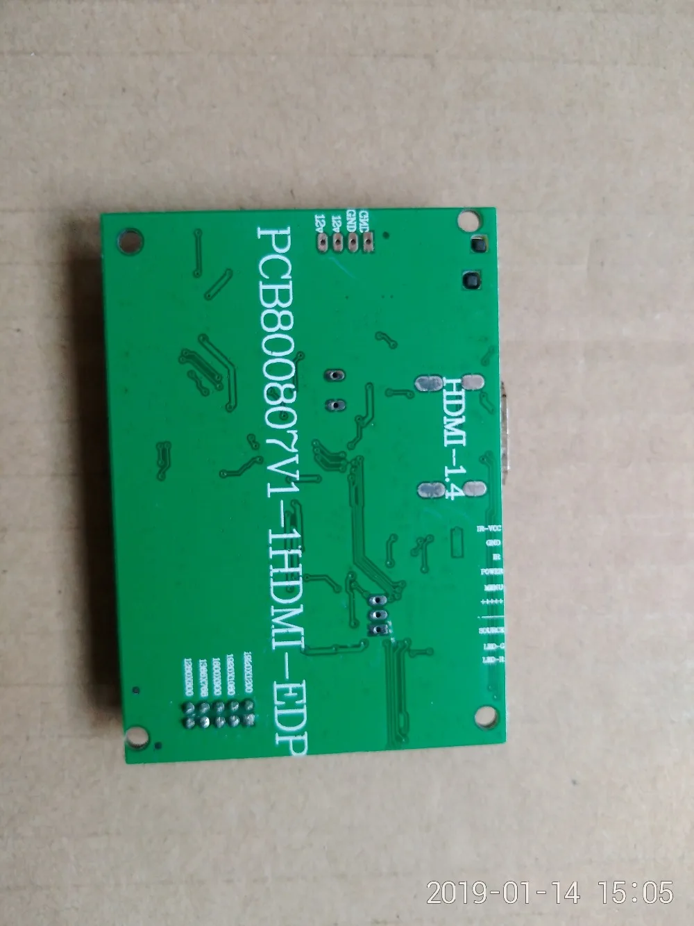 EDP ЖК-дисплей драйвер платы для VVX10F011B00 5 V-12 V Мощность 10 1 дюймов 1920*1200 USB емкостный
