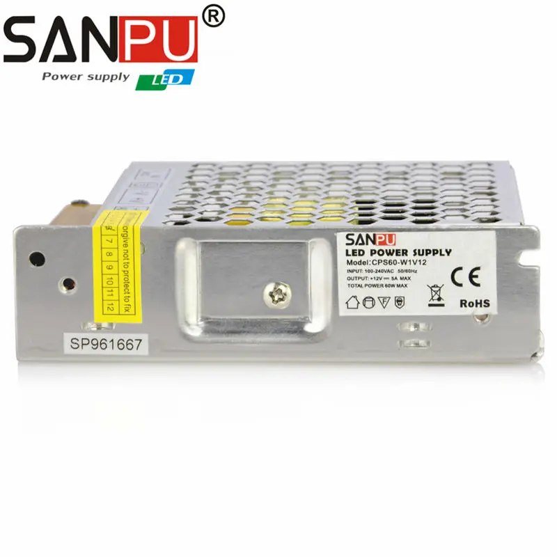 100W 12V 8A Стройное 2017 Новое прибытие ac-dc 12v 220V 12 В питания Один выход Для светодиодной